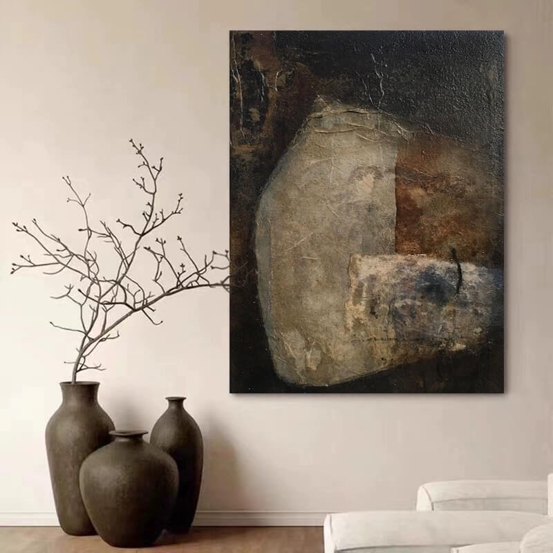 Wabi-Sabi Abstract Art Painting #wbsb21e74