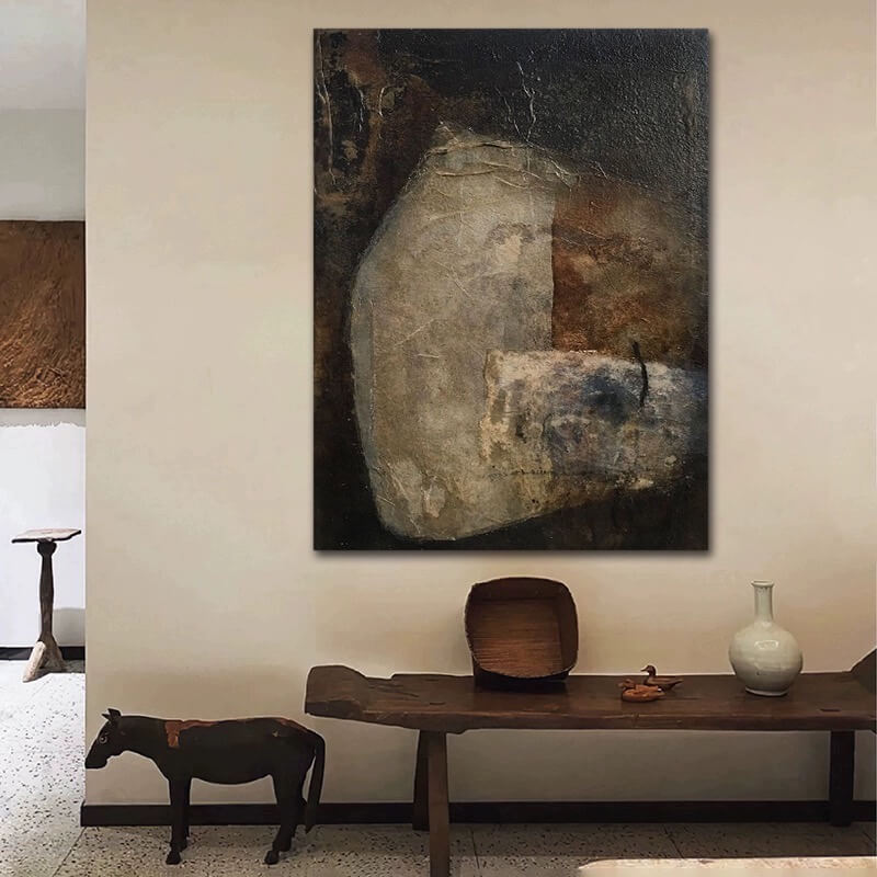 Wabi-Sabi Abstract Art Painting #wbsb21e74