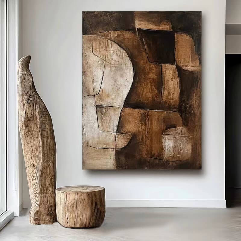 Wabi-Sabi Abstract Art Painting #wbsb21e79