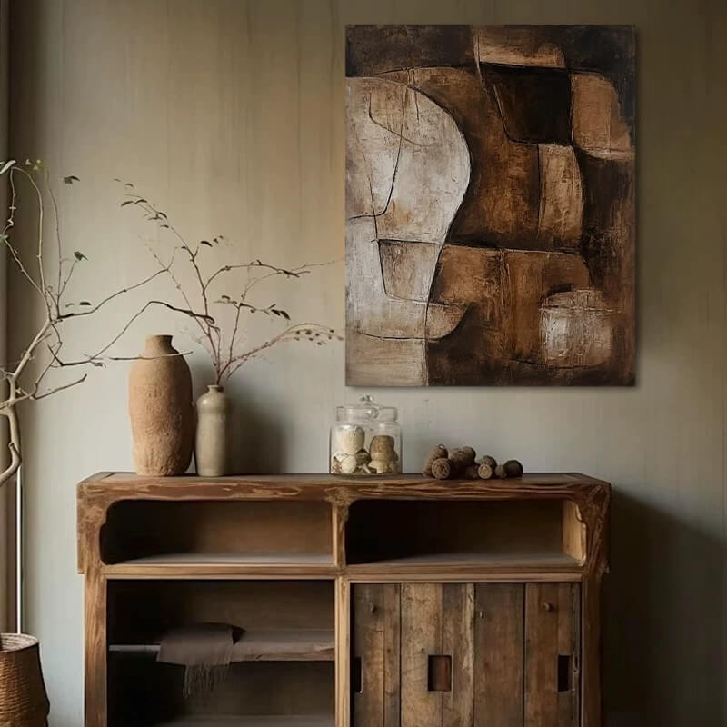 Wabi-Sabi Abstract Art Painting #wbsb21e79