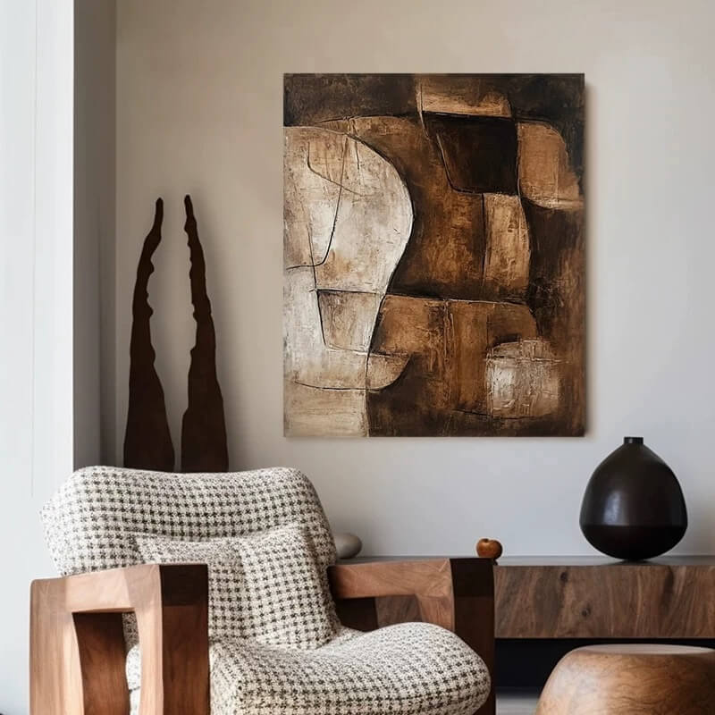 Wabi-Sabi Abstract Art Painting #wbsb21e79