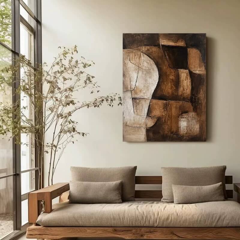 Wabi-Sabi Abstract Art Painting #wbsb21e79