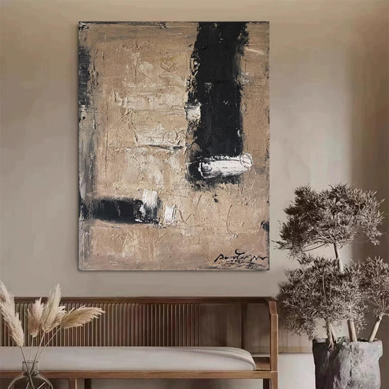 Wabi-Sabi Abstract Art Painting #wbsb21e83