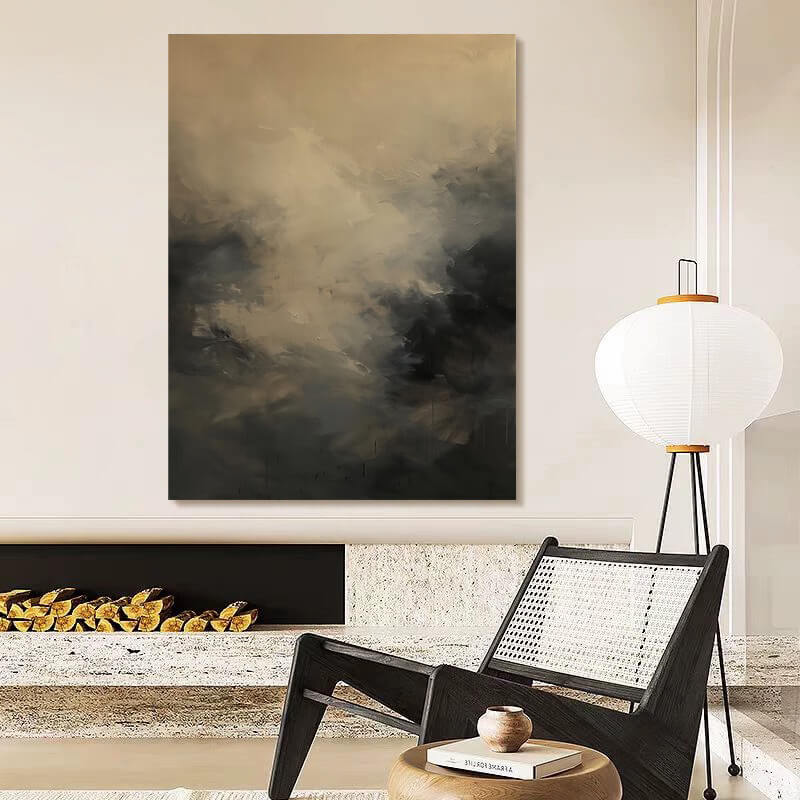 Wabi-Sabi Abstract Art Painting #wbsb21e87