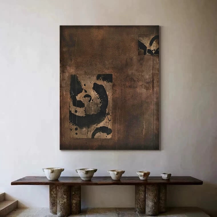 Wabi-Sabi Abstract Art Painting #wbsb21e94