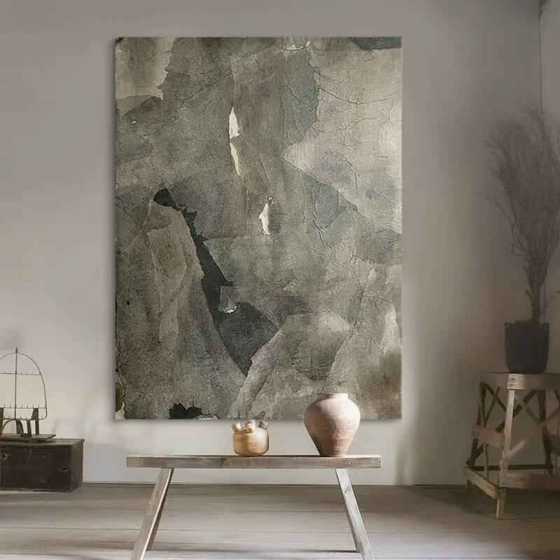 Wabi-Sabi Canvas Oil Painting Wall Art Decor #WABS1739