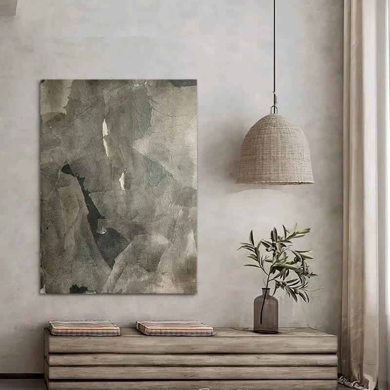 Wabi-Sabi Canvas Oil Painting Wall Art Decor #WABS1739