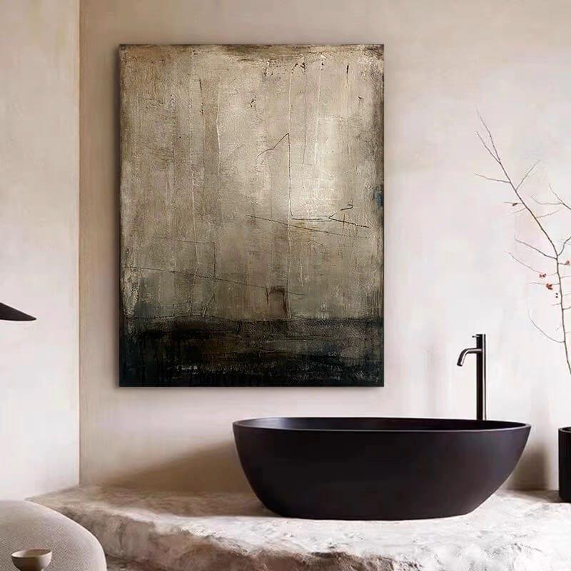 Wabi-Sabi Canvas Oil Painting Wall Art Decor #WABS1741