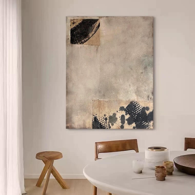 Wabi-Sabi Canvas Oil Painting Wall Art Decor #WABS1742