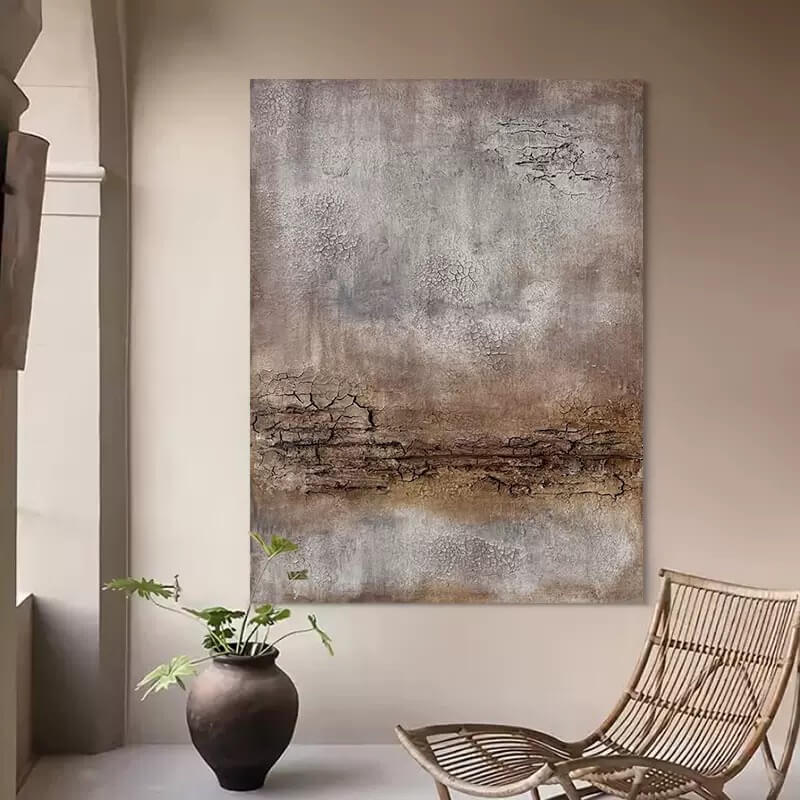 Wabi-Sabi Canvas Oil Painting Wall Art Decor #WABS1746
