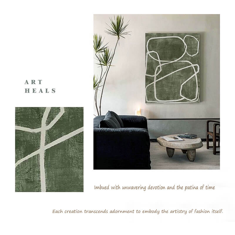 Wabi-Sabi Canvas Oil Painting Wall Art Decor #WABS1766