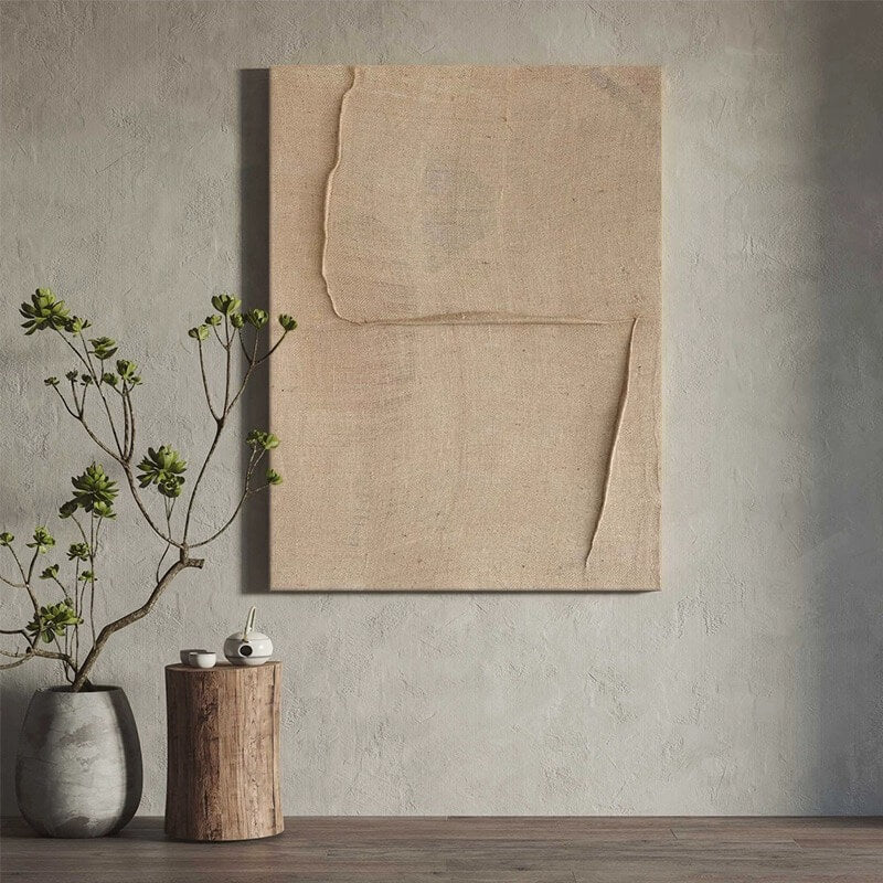 Wabi-Sabi Canvas Oil Painting Wall Art Decor #WABS1792