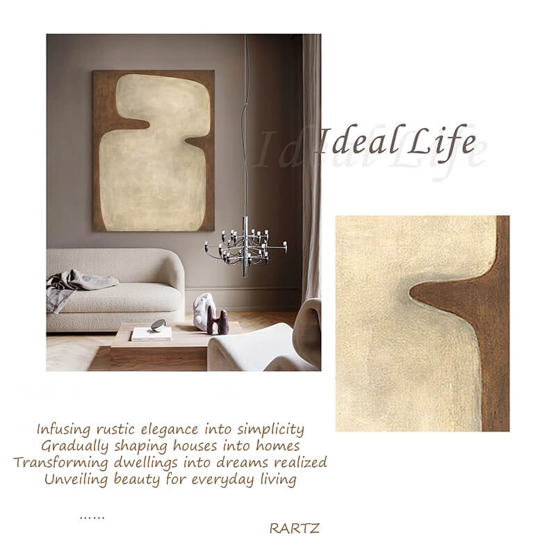 Wabi-Sabi Canvas Oil Painting Wall Art Decor #WABS1796