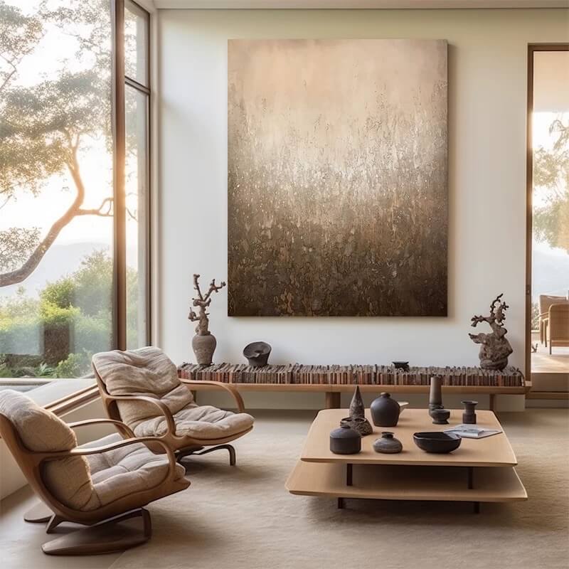 Wabi-Sabi Canvas Oil Painting Wall Art Decor #WABS1798