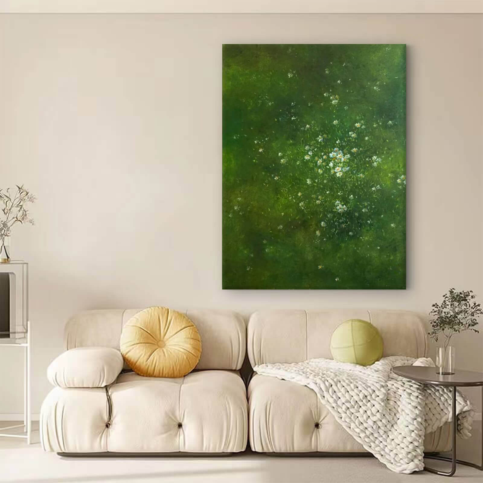 Wildflower Daisy Canvas Oil Painting Wall Art Decor #GLF1781