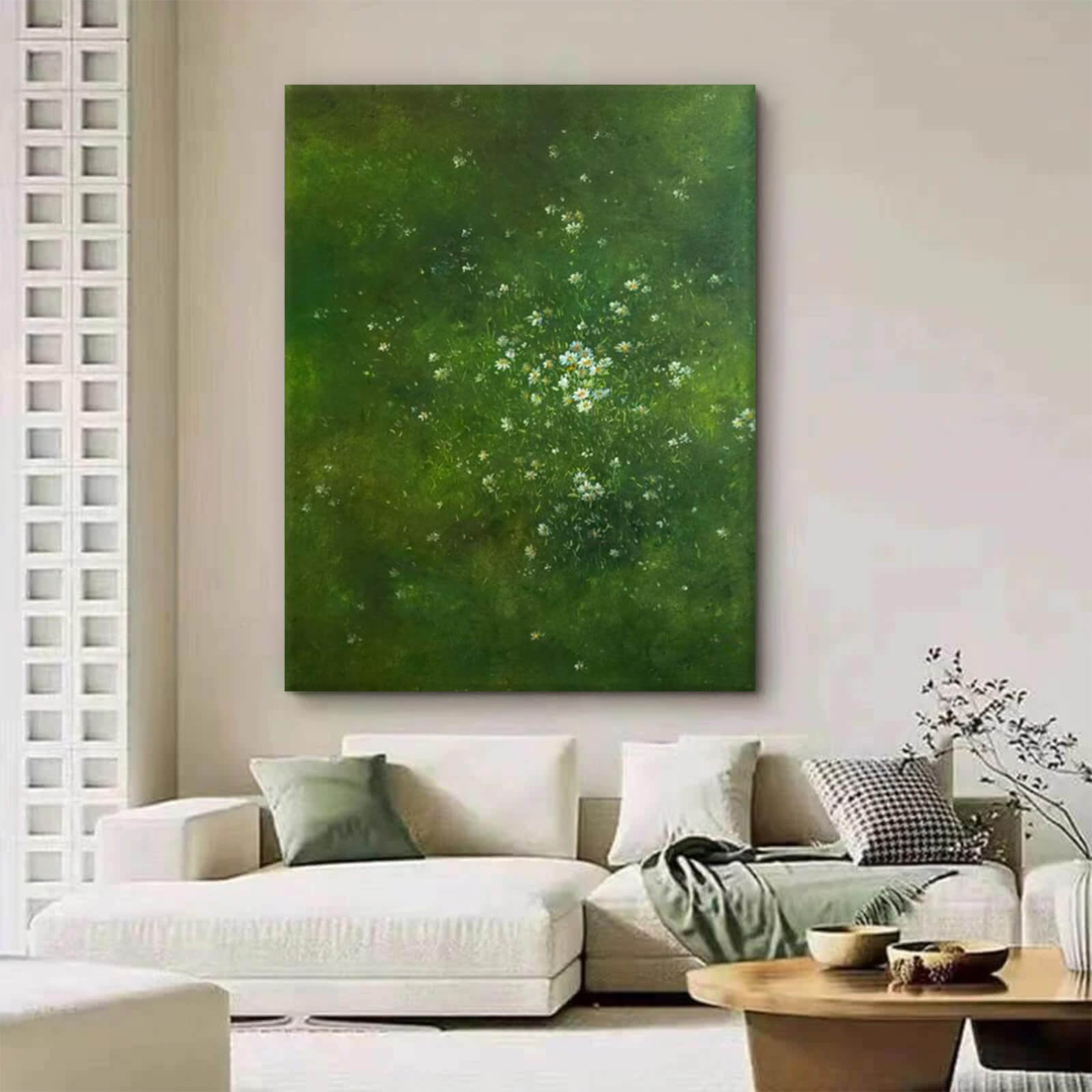Wildflower Daisy Canvas Oil Painting Wall Art Decor #GLF1781