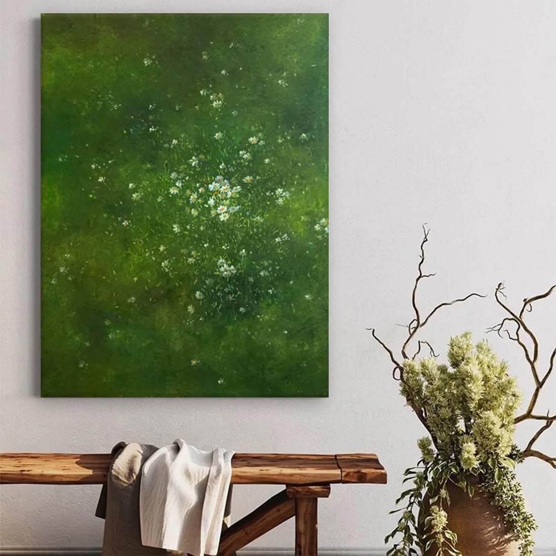 Wildflower Daisy Canvas Oil Painting Wall Art Decor #GLF1781