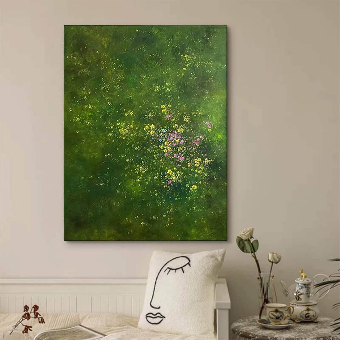 Wildflower Canvas Oil Painting Wall Art Decor #GLF1779