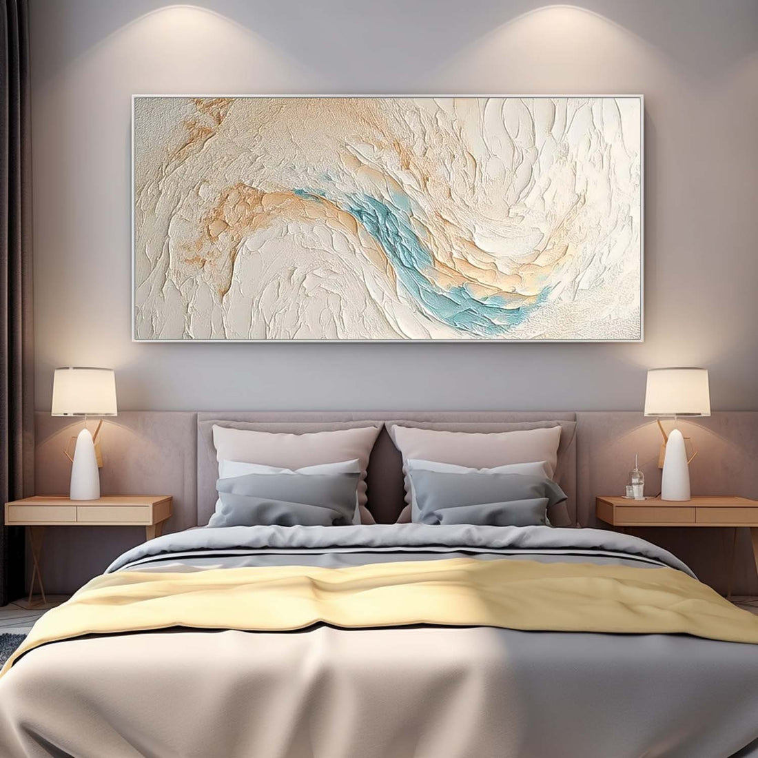 Beach & Ocean Canvas Oil Painting Wall Art Decor #BEC020 24''x 48'' 61 x 122 CM